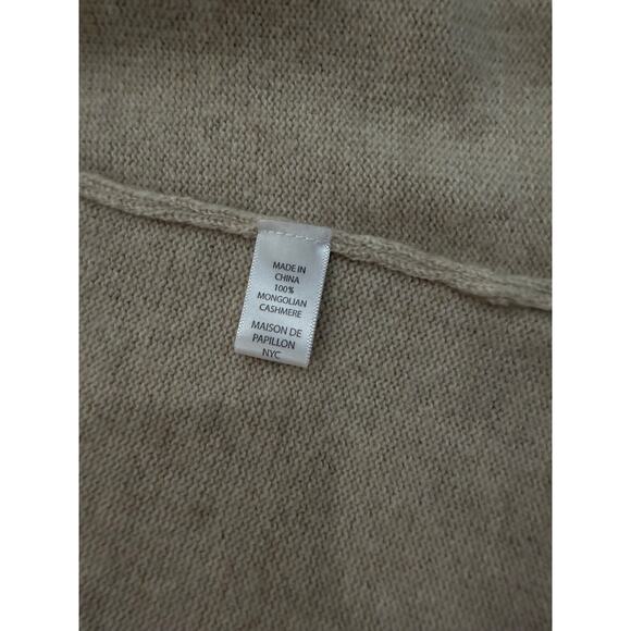 Maison de Papillion 100% Cashmere Beige Long Cardigan	XS - Picture 5 of 11